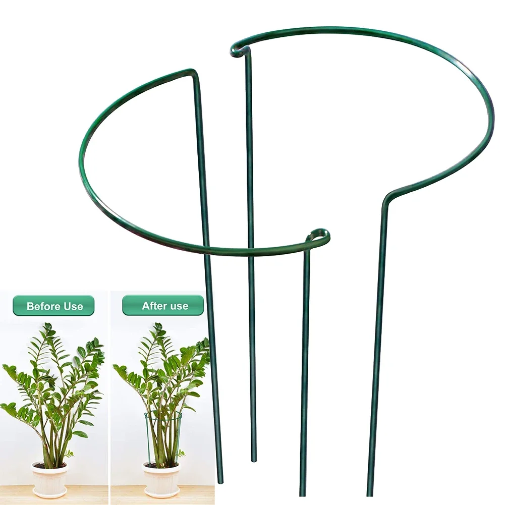 Plant Support Stake - 2pcs Sturdy Metal Plant Support Stakes