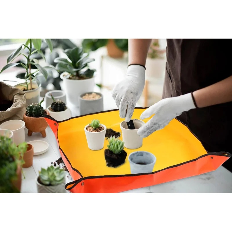 Repotting Mat - Large Plant Repotting Mat, Foldable Waterproof