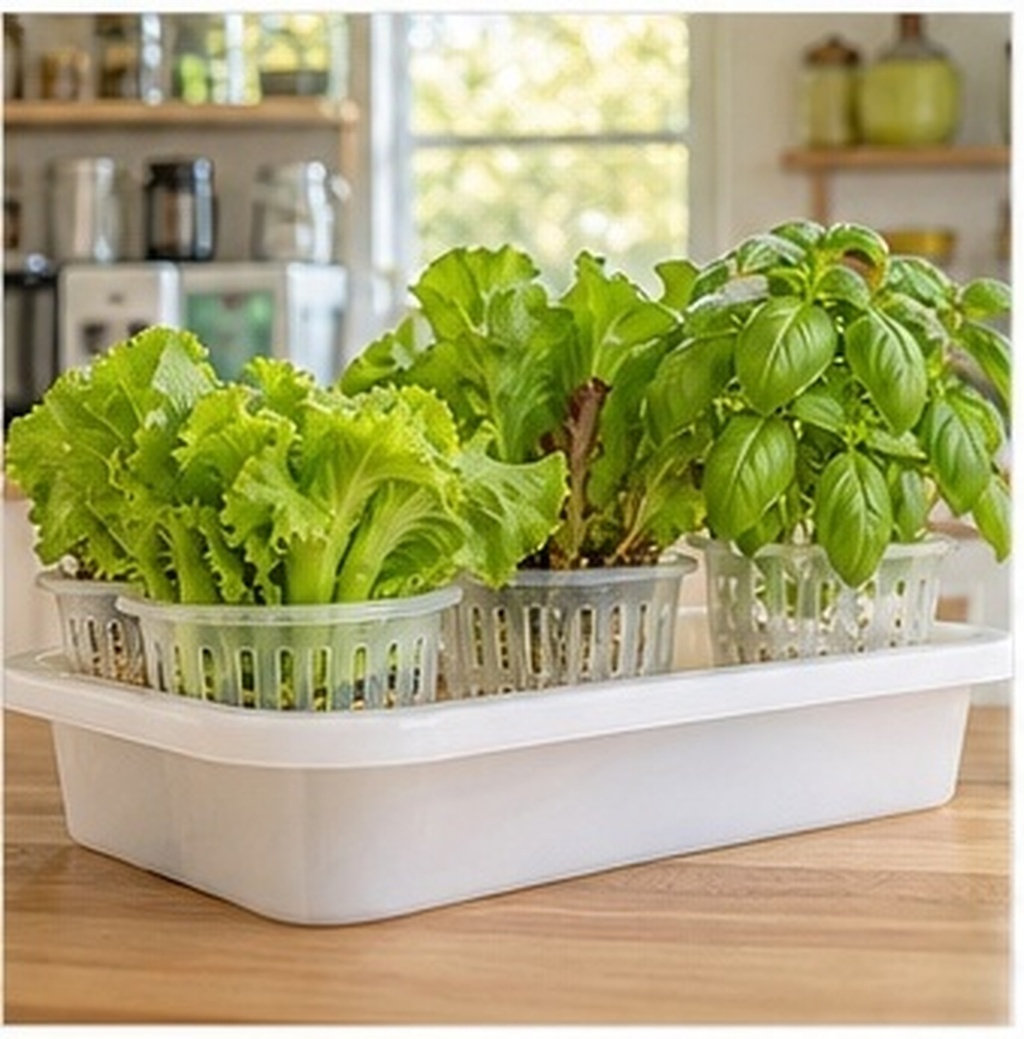 4Pcs Hydroponic Plant Pots Thi - Indoor Plants ulasan dan harga