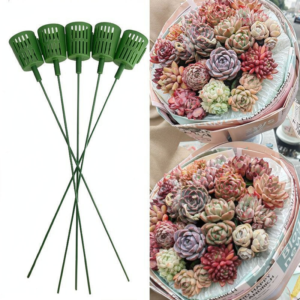 Plastic Succulent Flower Holde - Plant Support Stake ulasan dan harga