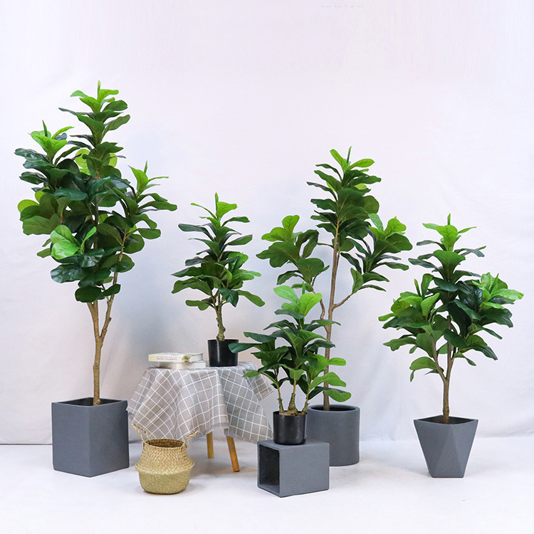 Artificial Plastic Potted Plan - Fiddle Leaf Fig ulasan dan harga