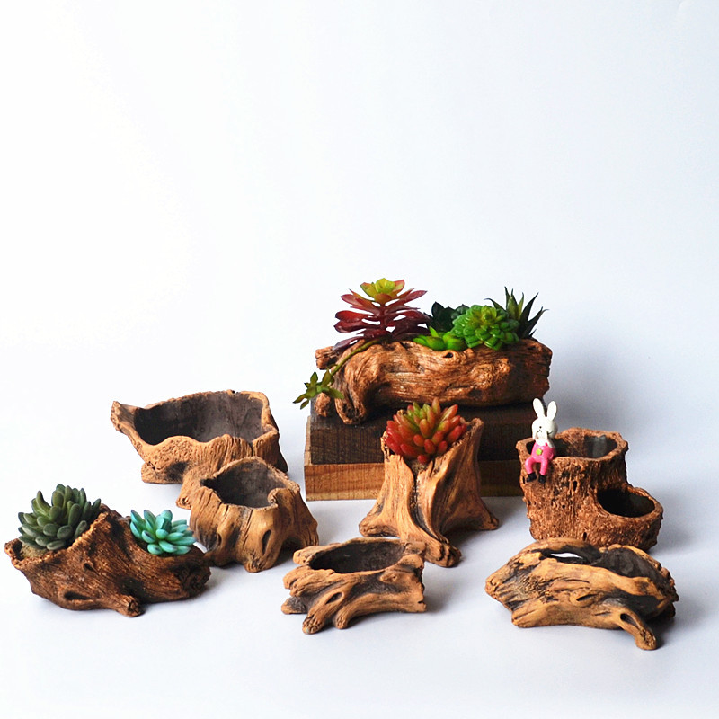 Imitation Wooden Stakes Tree R - Succulent Set ulasan dan harga