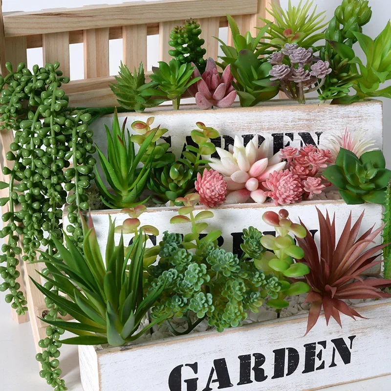 10/20Pcs PVC Succulents Plants - Snake Plant ulasan dan harga